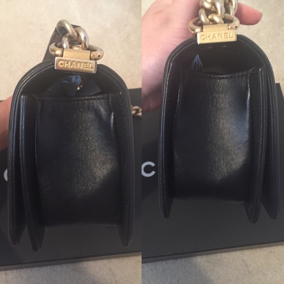 CHANEL Boy Small Black Aged Gold Hardware Bag - Picture 5 of 8